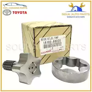 15102-66020 SET ROTORE ORIGINALE TOYOTA, POMPA OLIO 1510266020 OEM - Foto 1 di 3