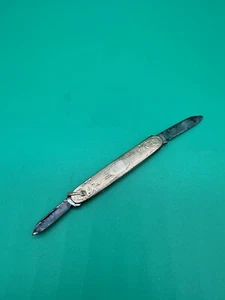 RARE Antique 14K GOLD FILLED KEENE CUTLERY CO. 2 BLADED POCKET Folding PEN KNIFE - Picture 1 of 14