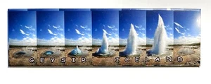Geysir, Iceland, Kühlschrank Bilder Magnet Reise Souvenir - Picture 1 of 4