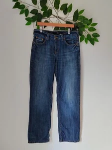 ❤️ Size W32 JUST CAVALLI made in Italy dark blue designer straight jeans 013 - Picture 1 of 22