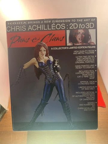 PAWS & CLAWS CHRIS ACHILLEOS 2D TO 3D ICONIA COLLECTOR STATUE 0368/3000 Cover