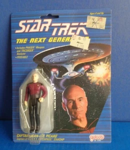 Figura de acción Star Trek Next Generation Capt Jean-Luc Picard 1988 3 3/4" sin usar, en caja - Imagen 1 de 8