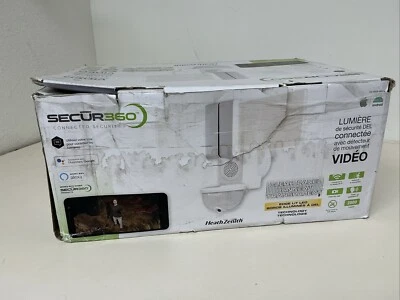 SECUR360 Video Wi-Fi Connected White Wired EdgeLit Motion Activated - Image 1 of 3