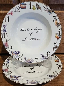 Better Homes and Gardens 12 Tage Weihnachten Suppe/Nudelschalen Set/2 EUC! - Bild 1 von 9