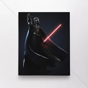 Darth Vader Poster Canvas Star Wars Jedi Anakin Skywalker #7 Movie Art Print - Picture 1 of 4
