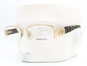 Versace VE1175B 1002 Semi Rimless Eyeglasses Glasses Polished Gold 53mm w/case - Picture 1 of 9
