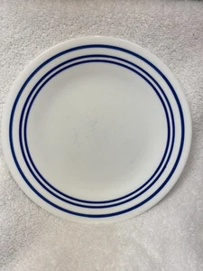 Corelle Classic Cafe Blue Desert Plate- 6.75" EUC Crisp, Clear Graphics - Picture 1 of 3