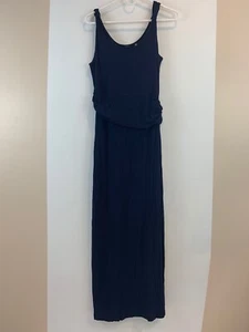 Tahari Women's Navy Blue Sleeveless Slit Maxi Summer Dress SZ MED - Picture 1 of 5