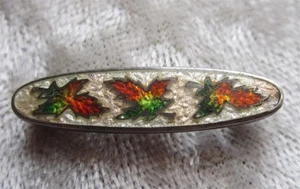 Dated 1906 Sterling Pin With Maple Leaves - Picture 1 of 2