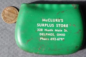 1960s Era Delphos Ohio McClure's Surplus Store UNIQUE rubber squeeze coinpurse-- - Picture 1 of 1