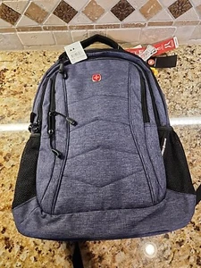 NWT 2022 Swissgear 18" Padded Backpack 16" Laptop Pocket Navy Blue Model 5668 - Picture 1 of 8
