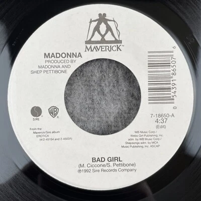 MADONNA Bad Girl / Fever 45 Maverick 7-18650 NEW UNPLAYED - Image 1 of 4