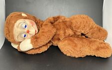 VTG 1950s Knickerbocker Sleepy Head Monkey Rubber Face Plush Plushie Doll As-Is