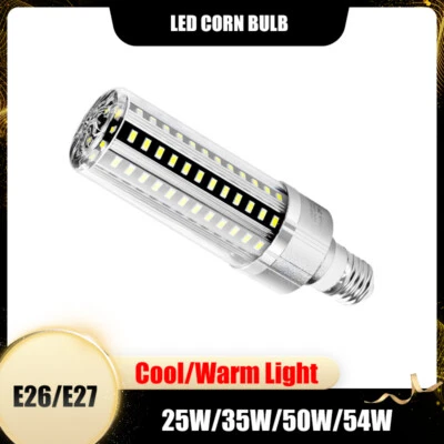 E26/E27 LED Corn Bulb 25/35/50/54W Cool/Warm Light | Energy Saving Light Bulbs - Image 1 of 4