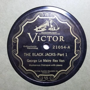 GEORGE LE MAIRE & REX VAN Die schwarzen Jacks (Teil 1+2) VICTOR 21054 VAUDEVILLE 78 - Bild 1 von 1