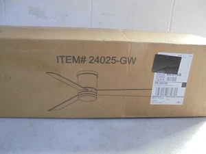 Breezary Sawyer III 52 in. Integrated LED Indoor White-Blade Gold Ceiling Fan - Picture 1 of 4