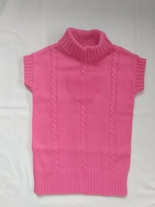 EUC Gymboree Girls Pink Heart Cable Knit Tunic Loveable Giraffe Sz S (5-6) - Picture 1 of 2