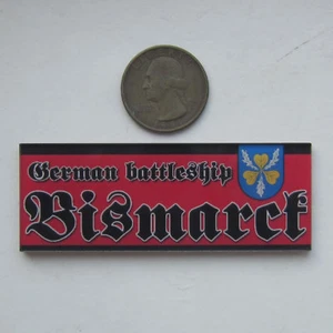 1/700 1/350 Model Plastic Display Plaque Bismarck mn034 - Picture 1 of 8