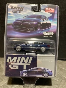 1/64 MINI GT MIJO EXCLUSIVES MERCEDES-BENZ EQS 580 MATIC BLUE METALLIC - Bild 1 von 2