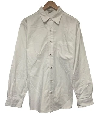 Camisa Carbon 2 Cobalto Para Hombres Talla Mediana Botón Frontal Blanca Manga Larga Algodón Usada en Excelente Condición Foto 1 de 4