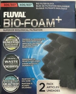 Fluval Bio-Foam+ 306/406 307/407 Biological Filtration 2 Pack - Picture 1 of 1