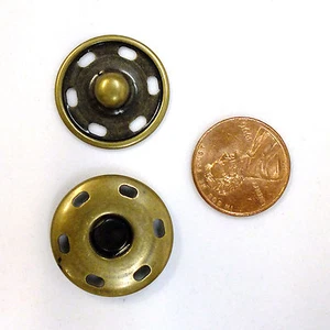 Nuevos sujetadores cosidos tamaño: 23 mm paquete 144, color: latón antiguo - Imagen 1 de 2