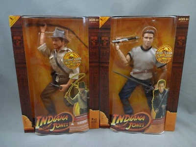2x Indiana Jones 12" Figos Shia LaBeouf Mutt Williams & Indy Raiders Lost Ark NOVO - Imagem 1 de 4