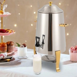 Hot Beverage Dispenser Coffee Chafer Stainless Steel Hot Drink Tea Dispenser 13L - Picture 1 of 20