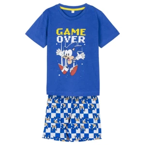 PIGIAMA ESTIVO SONIC T-SHIRT SHORT 100% COTONE PER BAMBINI- 2063 - Foto 1 di 6