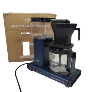 Technivorm Moccamaster KBGV 53928 Midnight Blue Coffee Maker Brewer Chipped - Picture 1 of 12