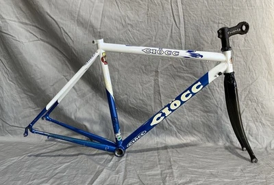 Cuadro de acero Ciocc Dedacciai Com 12,5 horquilla de carbono 50 cm 130 / 100 mm llanta QR 700c Foto 1 de 4