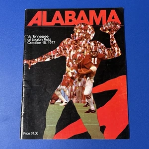 Vintage 1977 Alabama Crimson Tide vs Tennessee Vols Football Programm Bear Bryant 70er - Bild 1 von 17