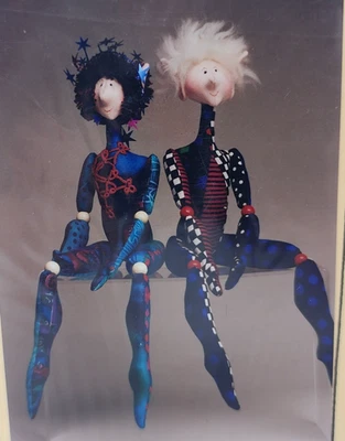 Vintage Magic Threads "Widgets" Pattern 1992 22" Cloth Doll Julie McCullough - Image 1 of 3