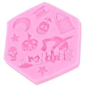Halloween Theme Silicone DIY Fondant Suger Cake Decoration - Picture 1 of 12