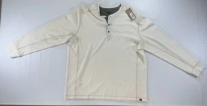 eddie bauer Men’s 2xl New Thermal Henley Long Sleeve shirt Beige - Picture 1 of 16