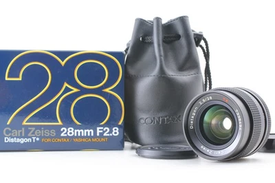 [Near MINT in Box] Contax Carl Zeiss Distagon T* 28mm F2.8 MMJ C/Y Lens JAPAN - Image 1 of 4