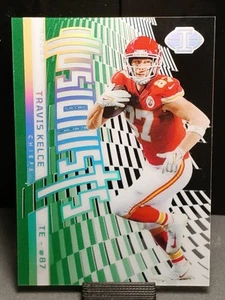 2022 Panini Illusions Illusionists Emerald #I-10 Travis Kelce Kansas City Chiefs - Picture 1 of 3