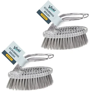 2 x Premium Hand Scheuerbürste Griff Griff Teppich Reinigung Haus Boden Badewanne - Bild 1 von 3