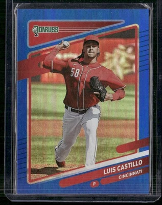 2021 Donruss #124 Luis Castillo Holo Blue - Image 1 of 2