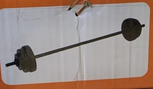 20kg Langhantel Hantelset Hantelstange Aerobic mit Hantelscheiben 20kg - Bild 1 von 4