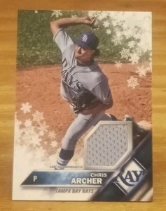 2016 Topps Walmart Holiday Snowflake Relics. Chris Archer Tampa Bay Rays - Picture 1 of 3