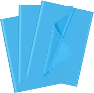 60 Sheets Bue Tissue Paper for Gift Bags Decorative Wrapping Tissue Paper Bul... - Picture 1 of 4