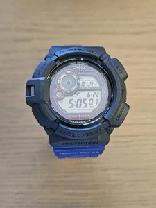 New Rare Custom Blue Casio GW-9300-1JF G Shock MUDMAN MB6 Solar JDM Watch - Picture 1 of 24