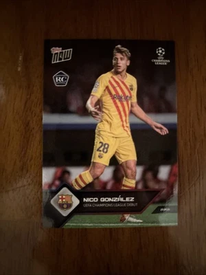 2021-22 Topps Now UCL - Nico Gonzalez #038 /4326 (RC) - Image 1 of 2