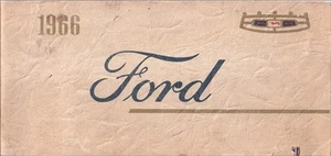 1966 Ford Owners Manual Original Vintage Galaxie LTD Custom Wagons User Guide - Picture 1 of 5