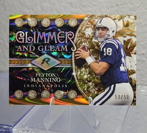 2025 Topps Resurgence Peyton Manning Glimmer And Gleam Gold 50/50 Colts *lesen* - Bild 1 von 3