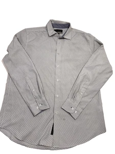 Report Collection Mens Shirt Stretch Size L 16 1/2  34 - 35 Long Sleeve Slim Fit - Picture 1 of 8