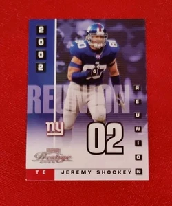 2002 Playoff Prestige Reunion #R19 Jeremy Shockey /2002 Giants NFL Card NM-MT+ - Picture 1 of 3