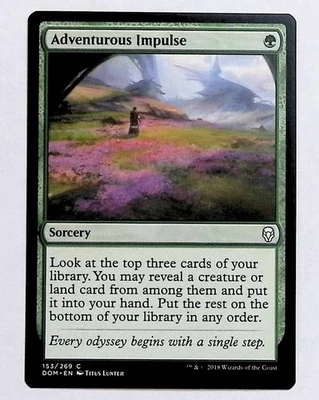 Adventurous Impulse Magic the Gathering Dominaria Sorcery Common - Image 1 of 2