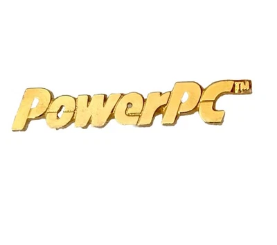 Vintage Power PC Logo 1990s Computer Lapel Pin AIM Architecture Tie Tack - Image 1 of 4